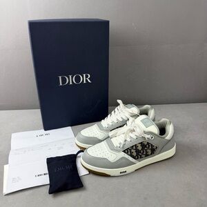 ❌sold❌🚩steal authentic Dior Ivory and Charcoal Sneakers